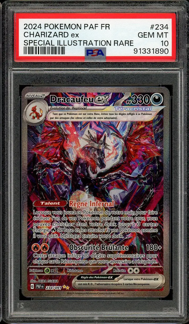 PSA 10 Dracaufeu Ex