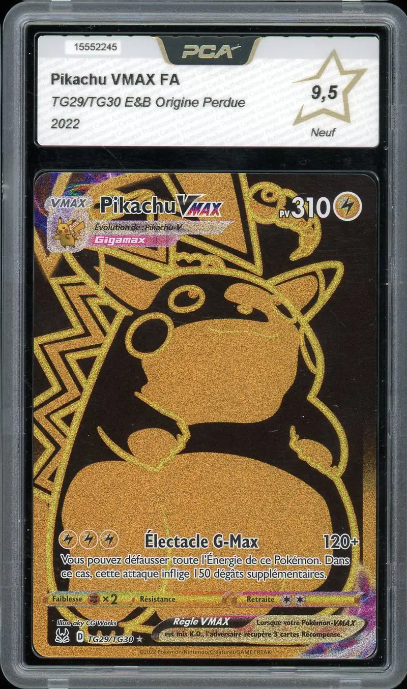 PCA 9.5 Pikachu VMax Gold