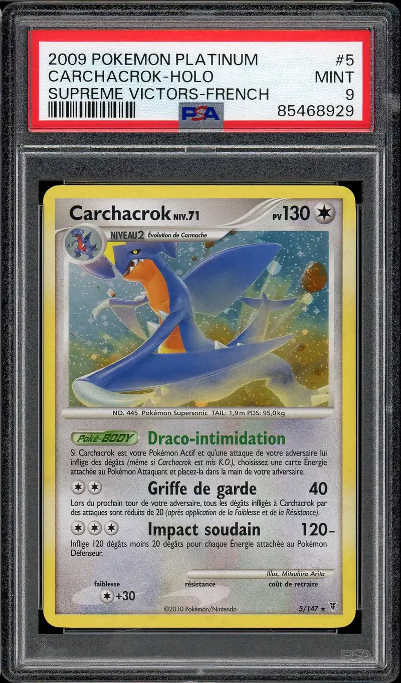 PSA 9 Carchacrok Holo