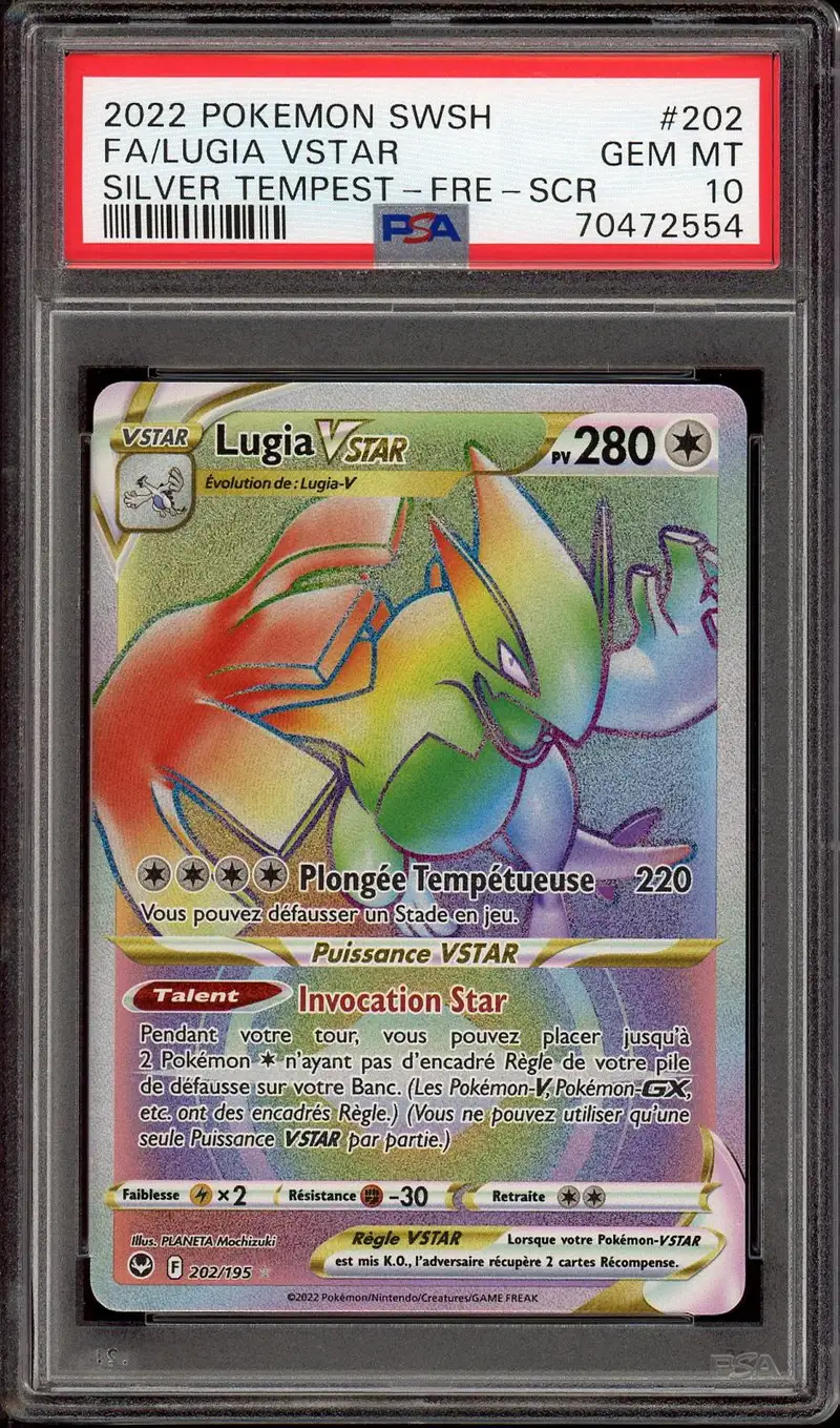 PSA 10 Lugia VStar Rainbow