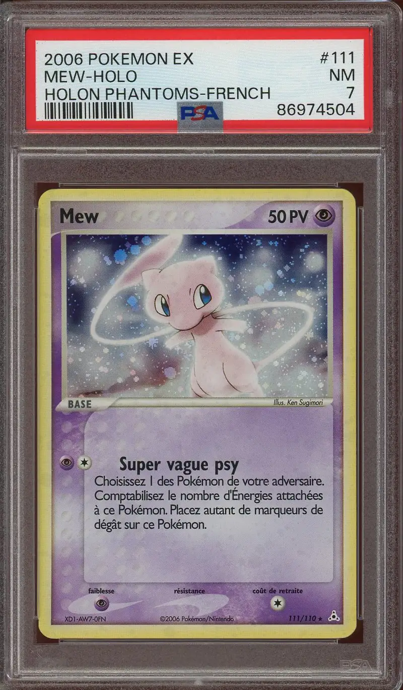 PSA 7 Mew Holo