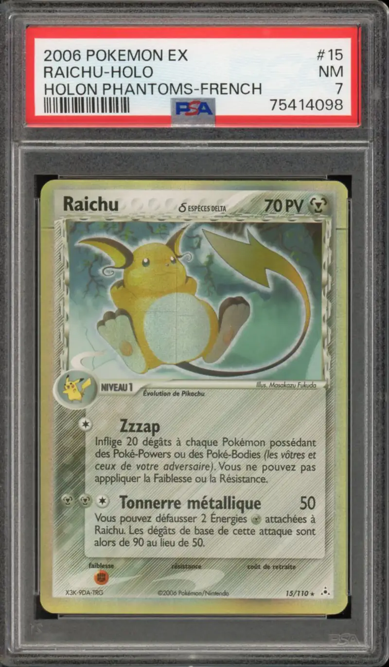 PSA 7 Raichu Holo