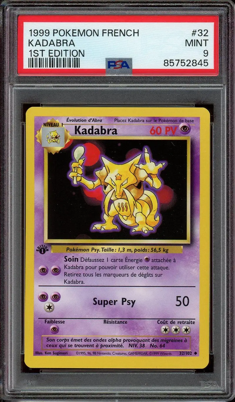 PSA 9 Kadabra