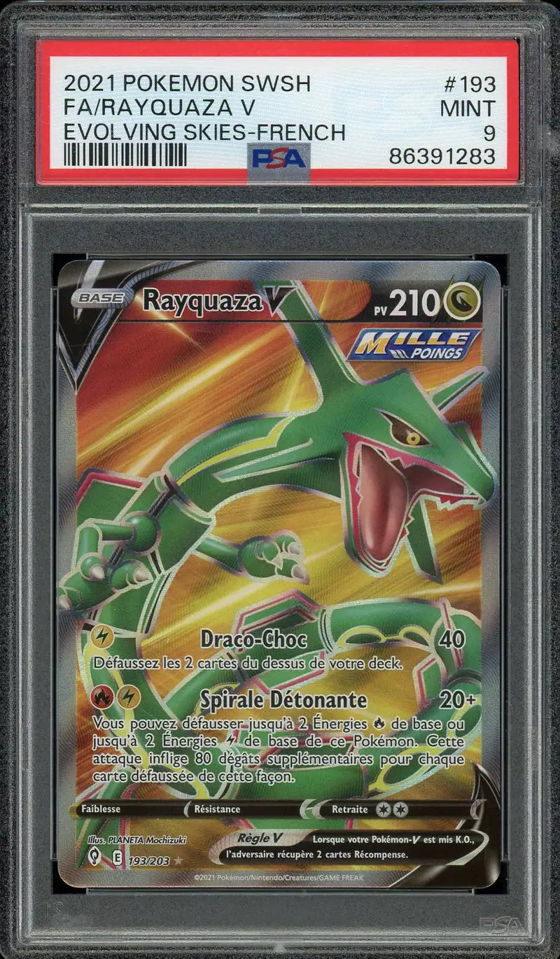 PSA 9 Rayquaza V