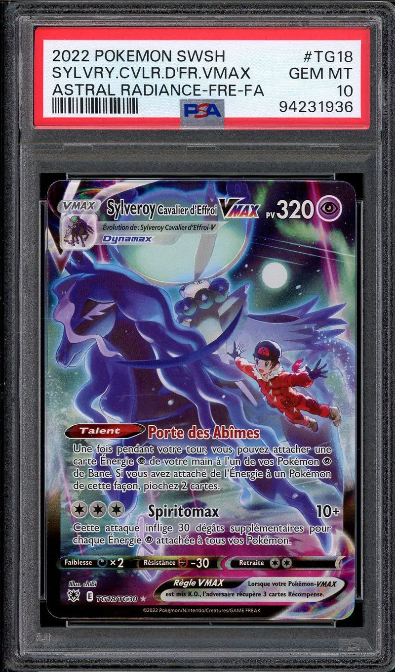 PSA 10 Sylveroy Cavalier d'Effroi VMax