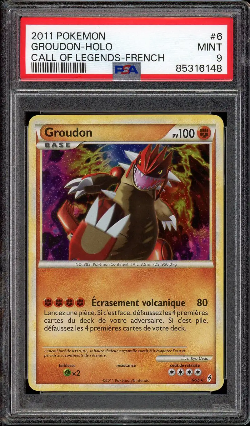 PSA 9 Groudon Holo