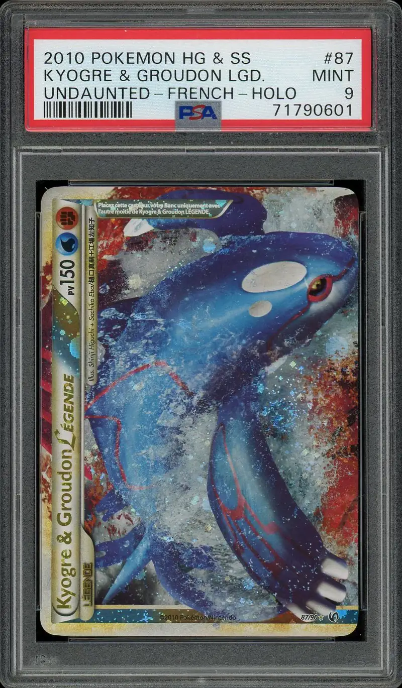 PSA 9 Kyogre & Groudon Légende