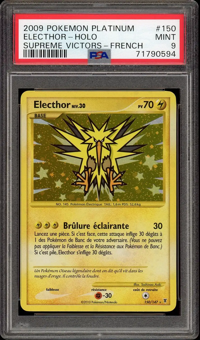 PSA 9 Electhor Holo