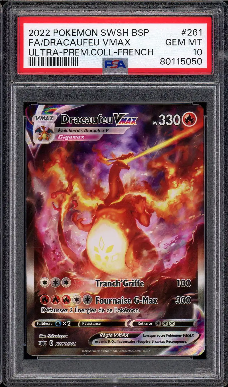 PSA 10 Dracaufeu VMax