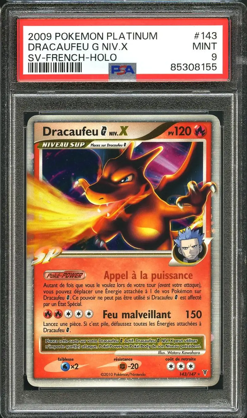 PSA 9 Dracaufeu G Niv. X