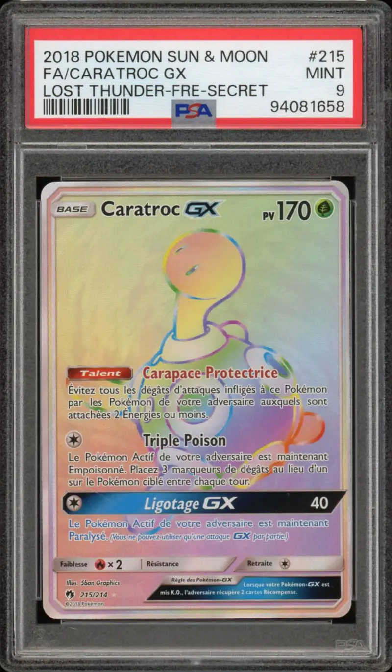 PSA 9 Caratroc Gx Rainbow
