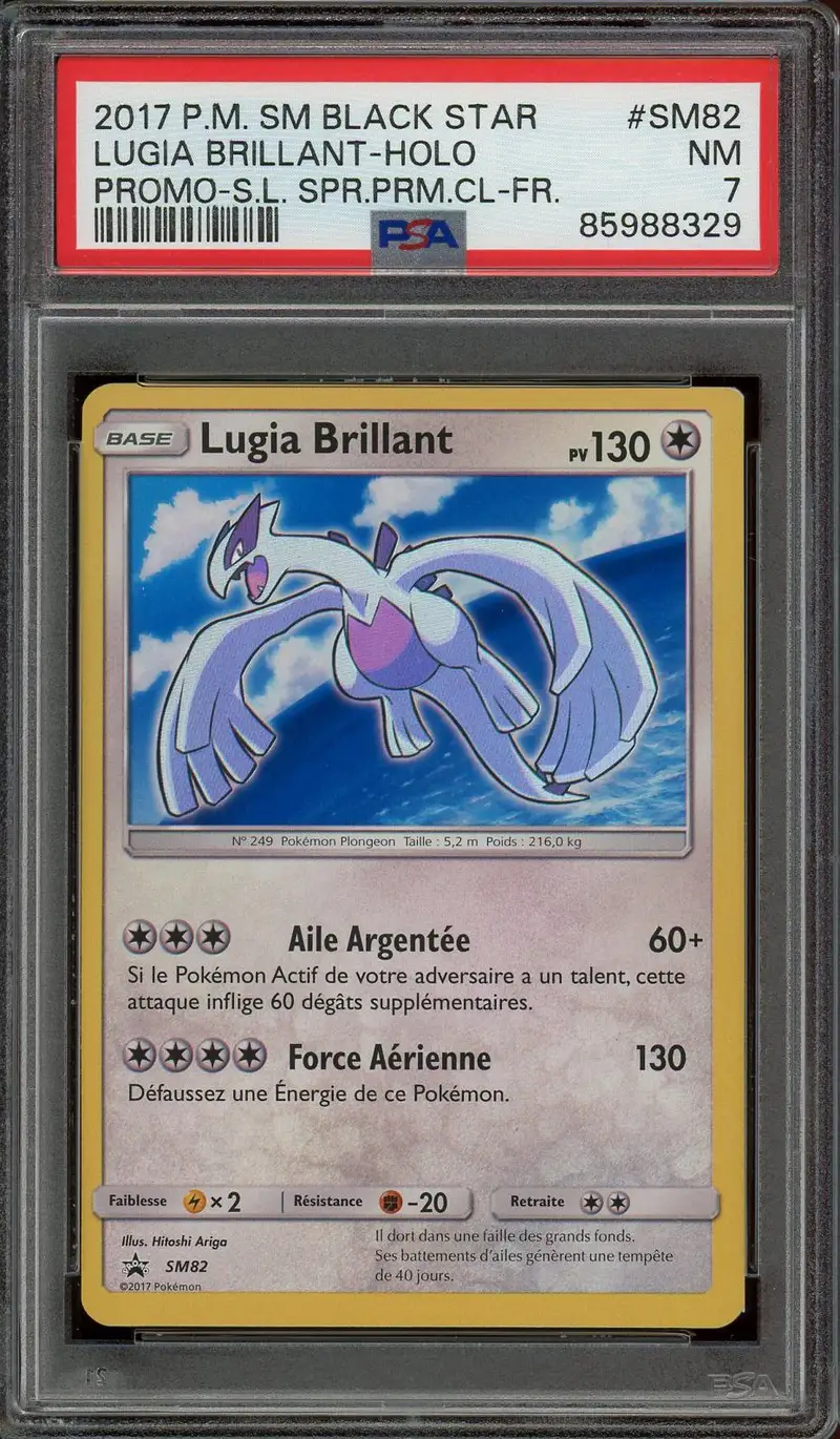 PSA 7 Lugia Brillant