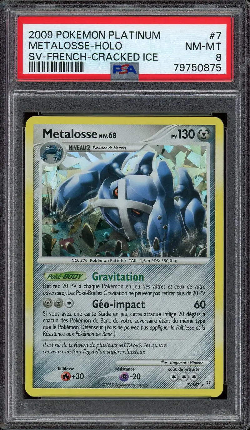PSA 8 Metalosse Holo Cracked Ice