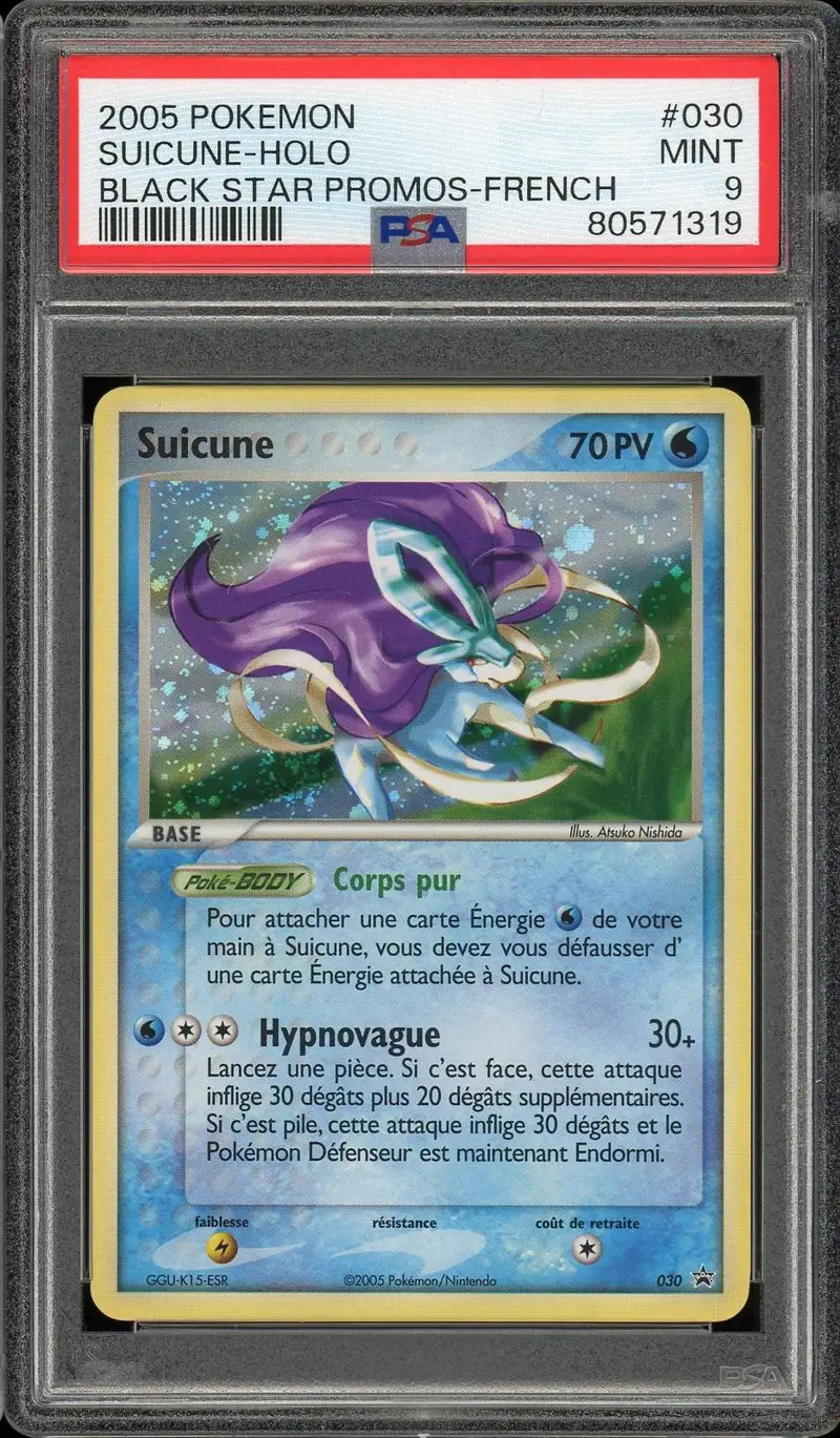 PSA 9 Suicune Holo Promo