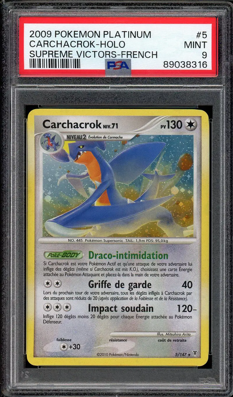 PSA 9 Carchacrok Holo