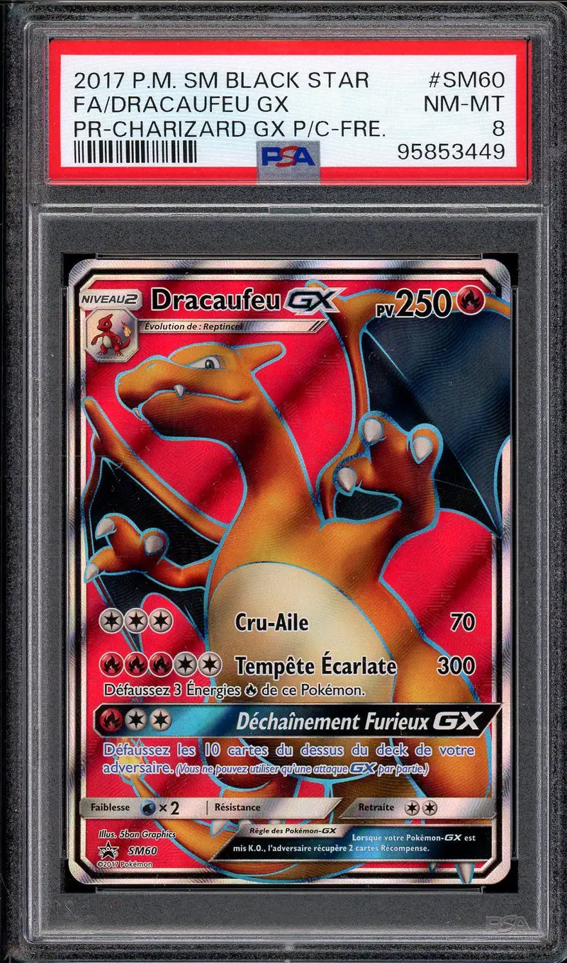 PSA 8 Dracaufeu Gx