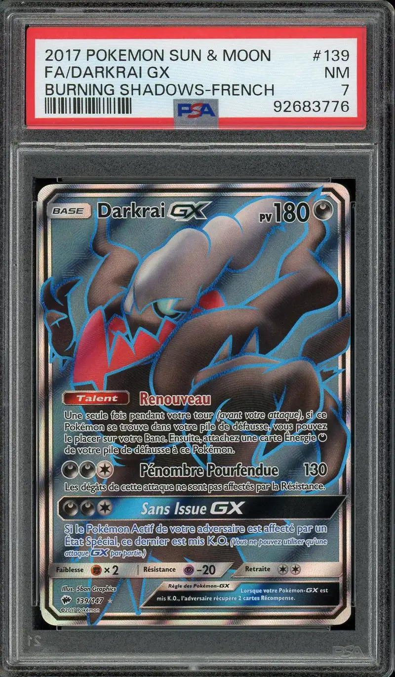 PSA 7 Darkrai Gx