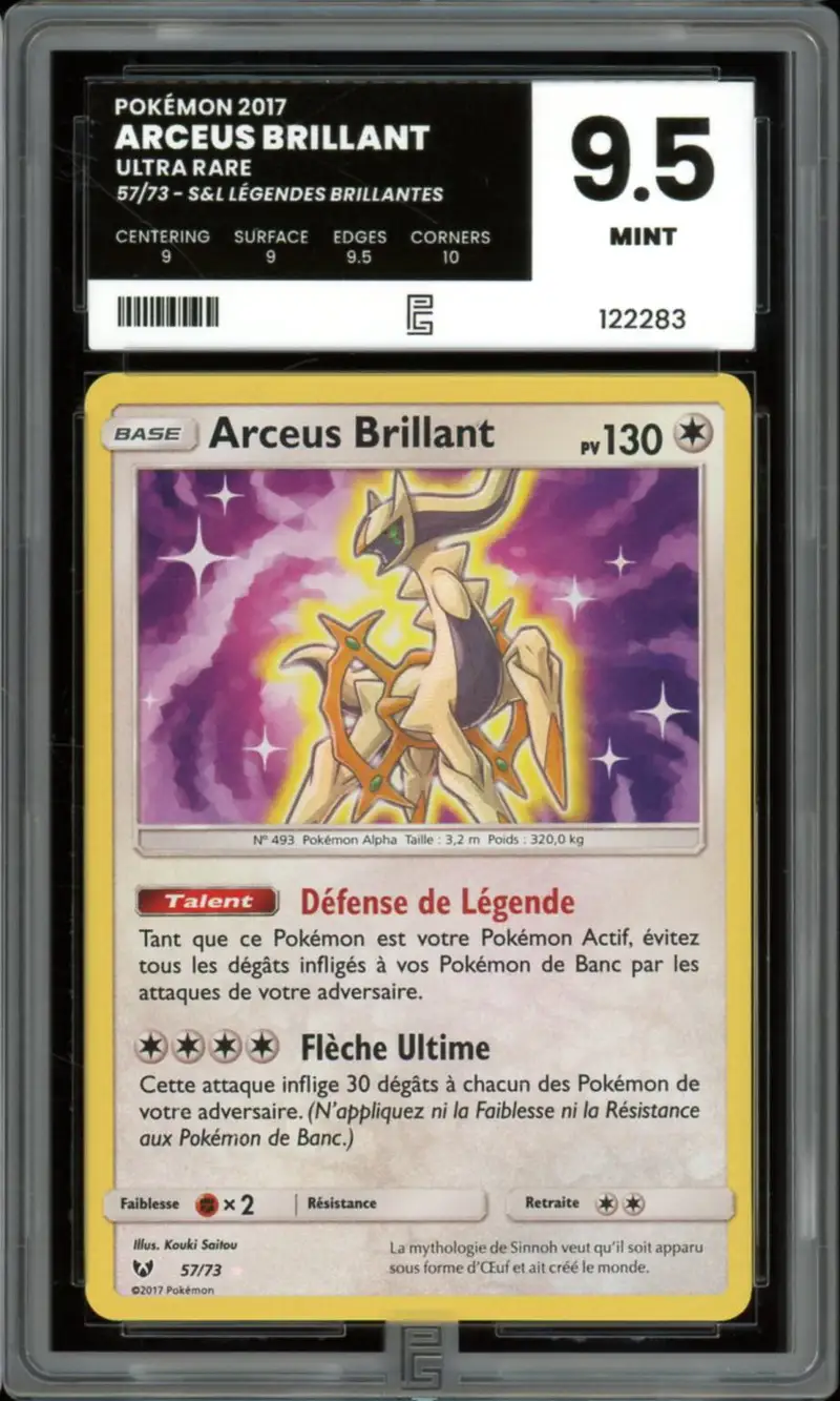 PG 9.5 Arceus Brillant Holo