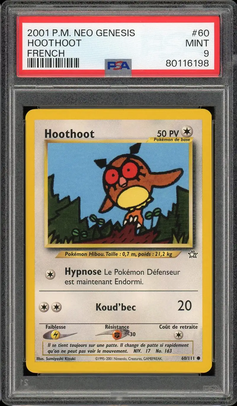 PSA 9 Hoothoot