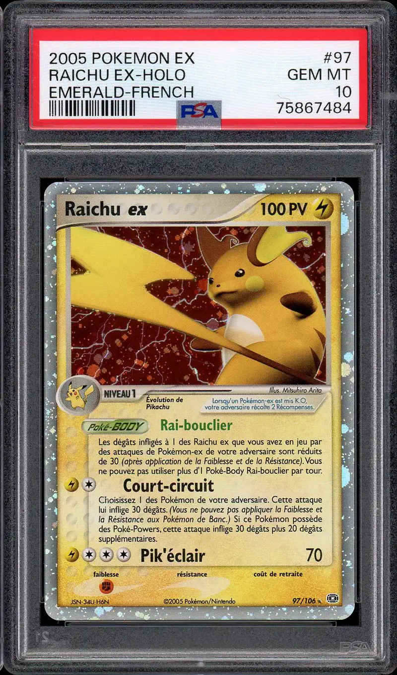 PSA 10 Raichu Ex