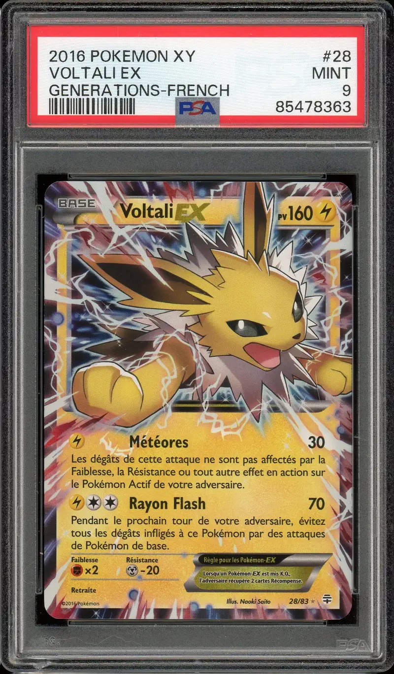 PSA 9 Voltali Ex