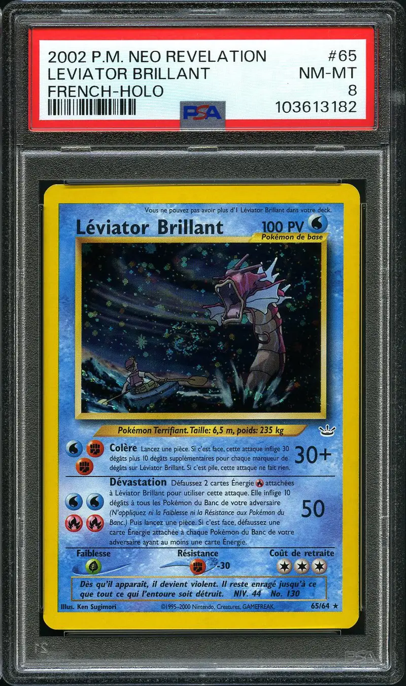 PSA 8 Léviator Brillant Holo