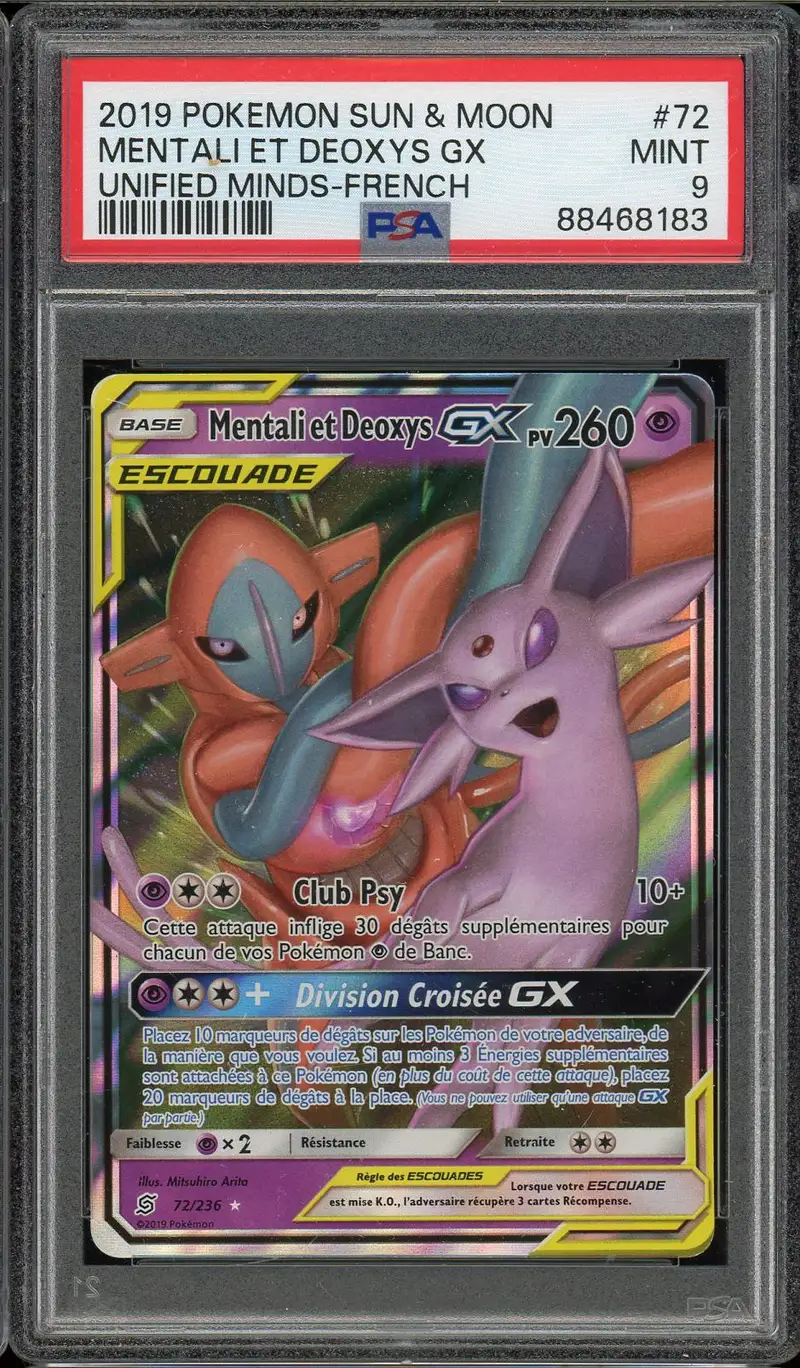 PSA 9 Mentali et Deoxys Gx
