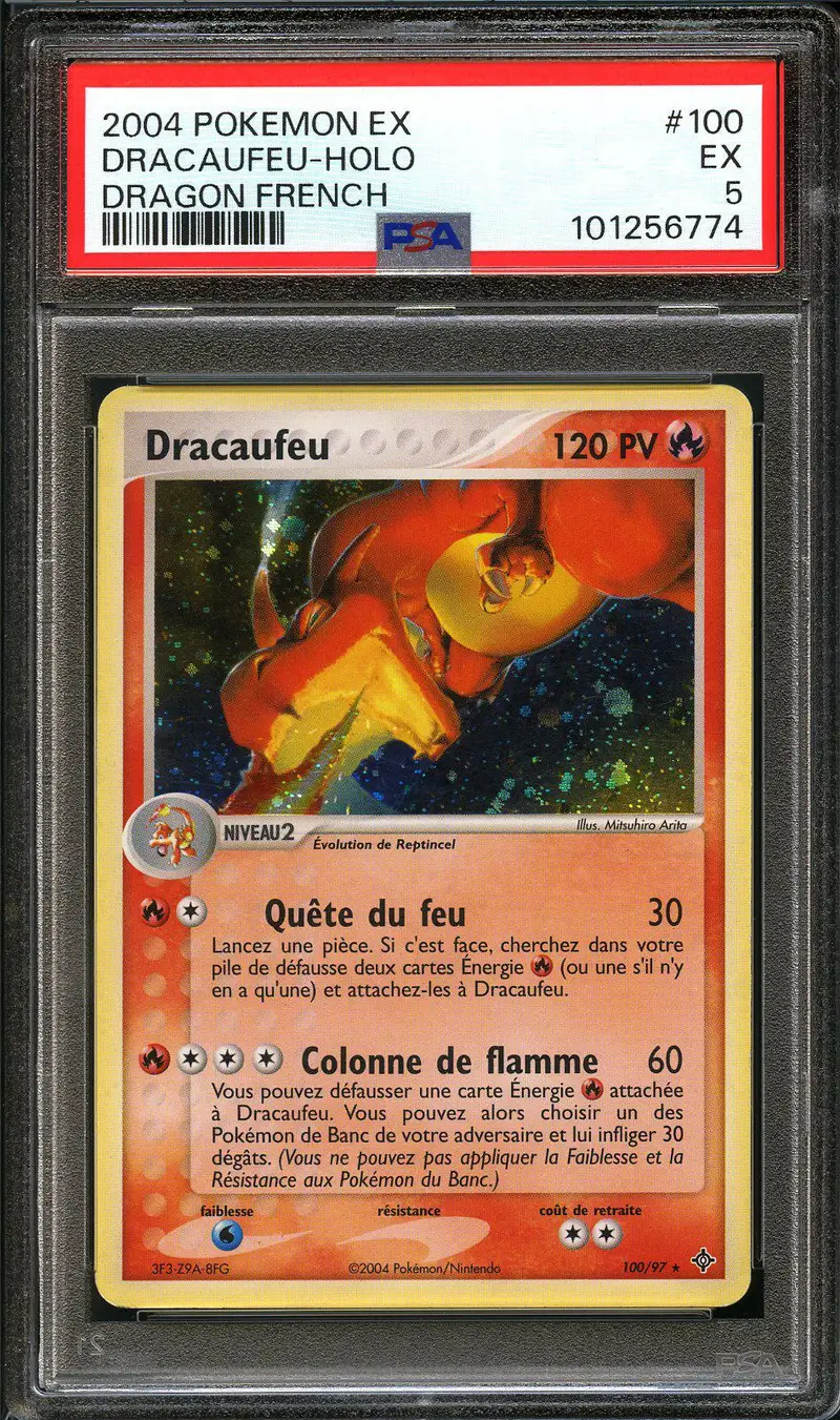 PSA 5 Dracaufeu Holo