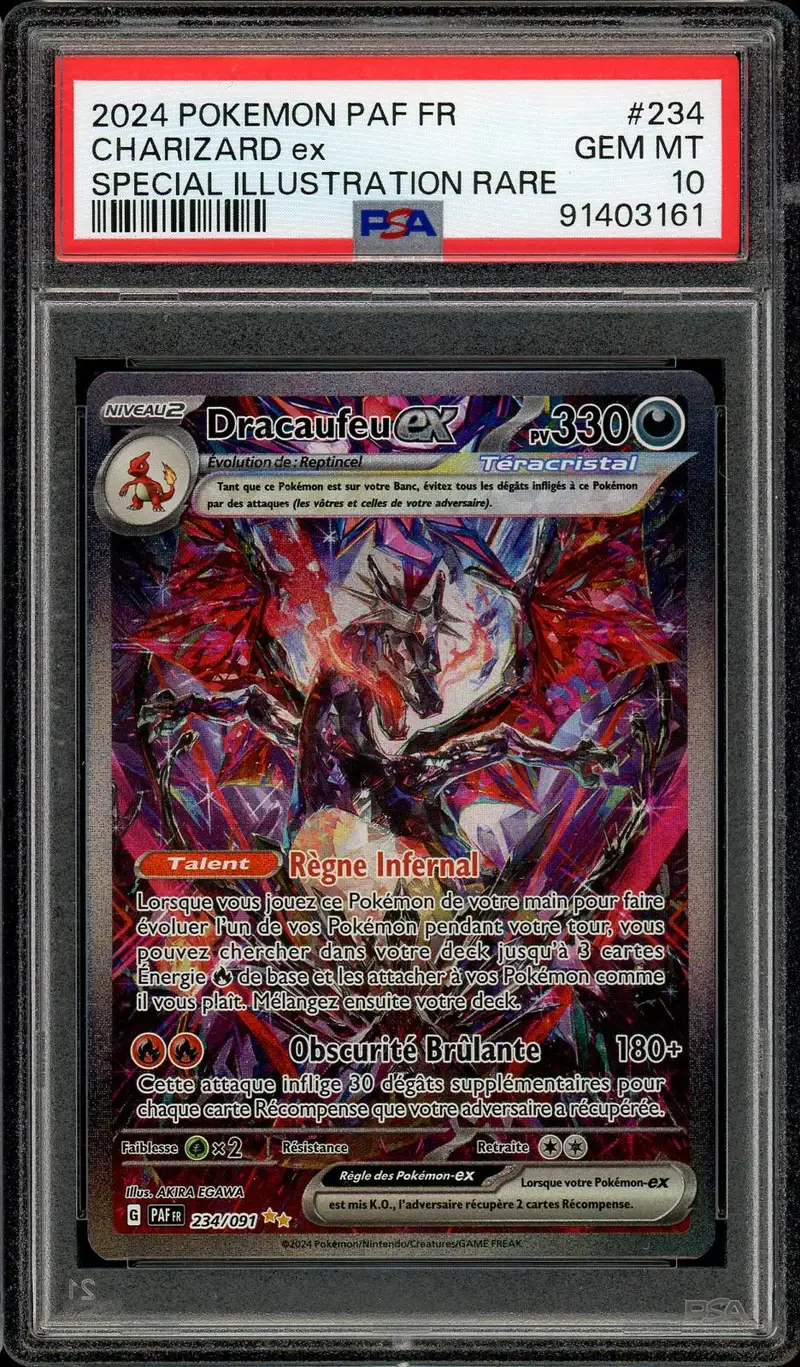 PSA 10 Dracaufeu Ex