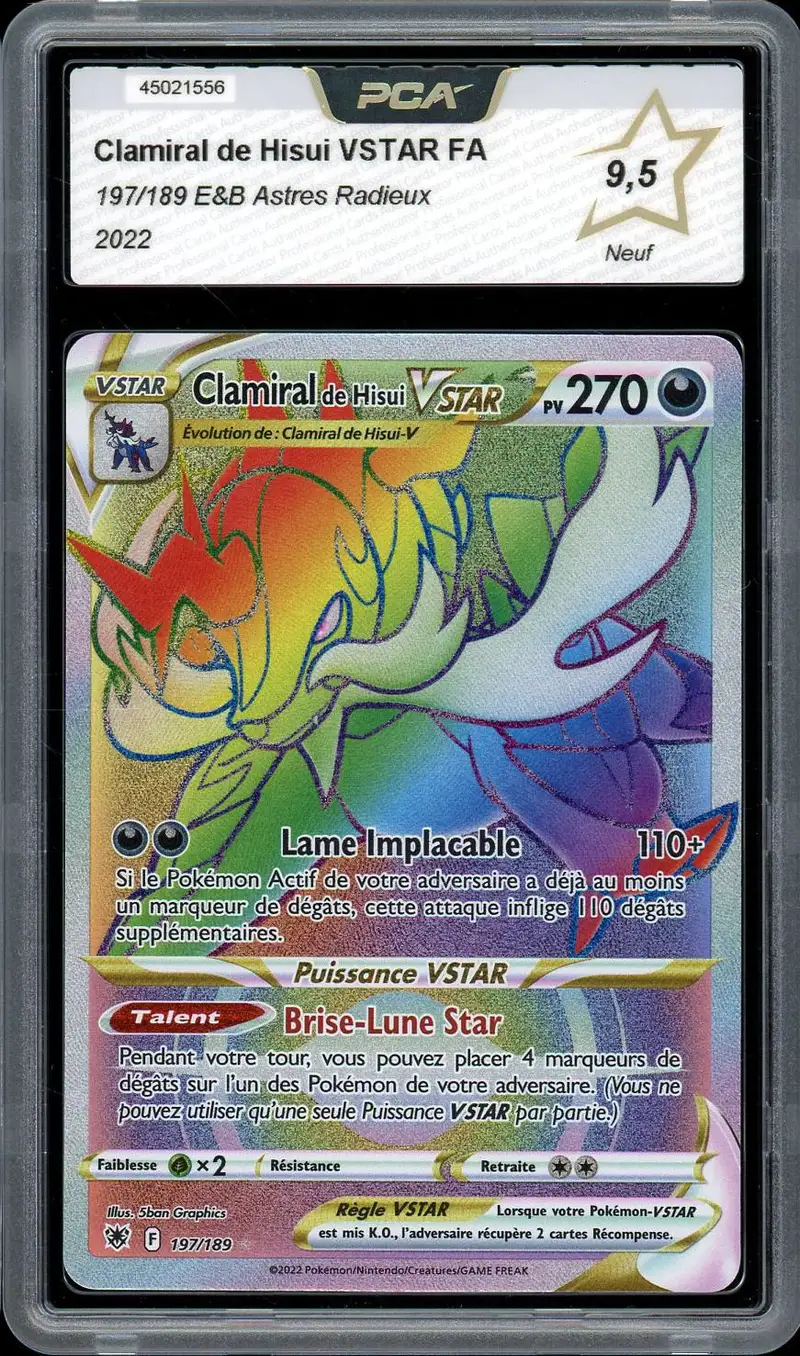 PCA 9.5 Clamiral de Hisui VStar Rainbow