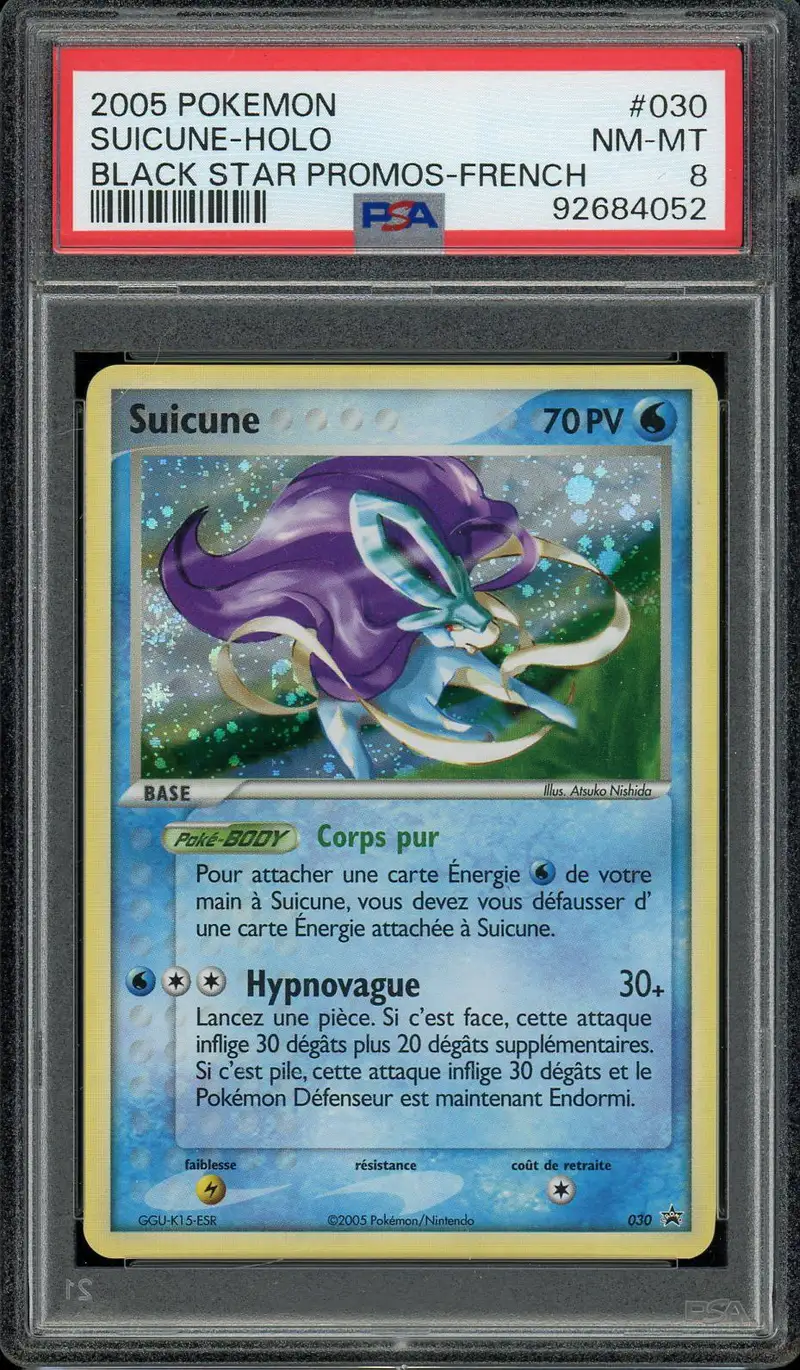 PSA 8 Suicune Holo