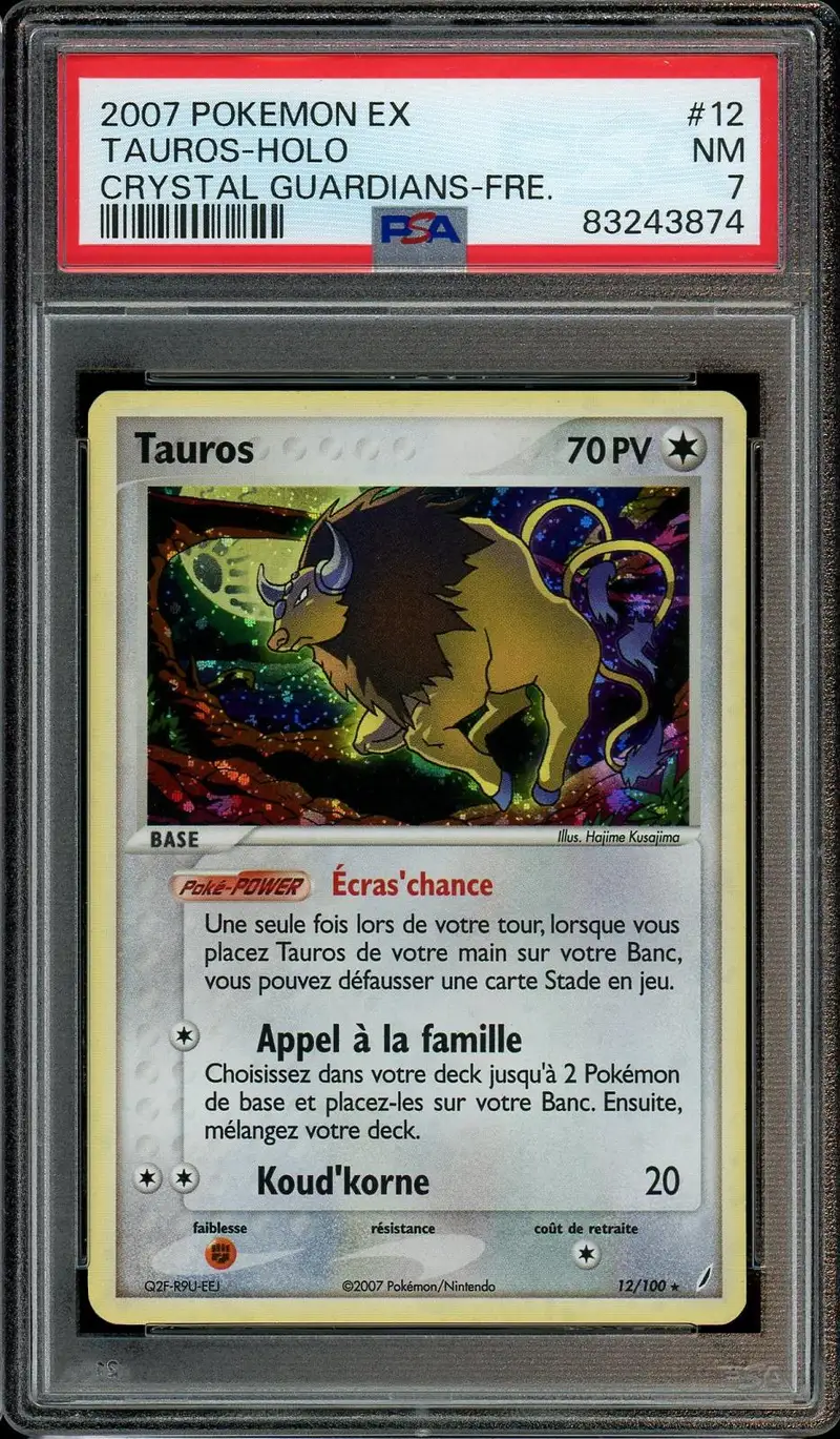 PSA 7 Tauros Holo