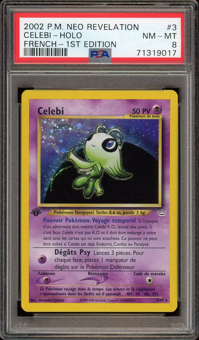 PSA 8 Celebi Holo