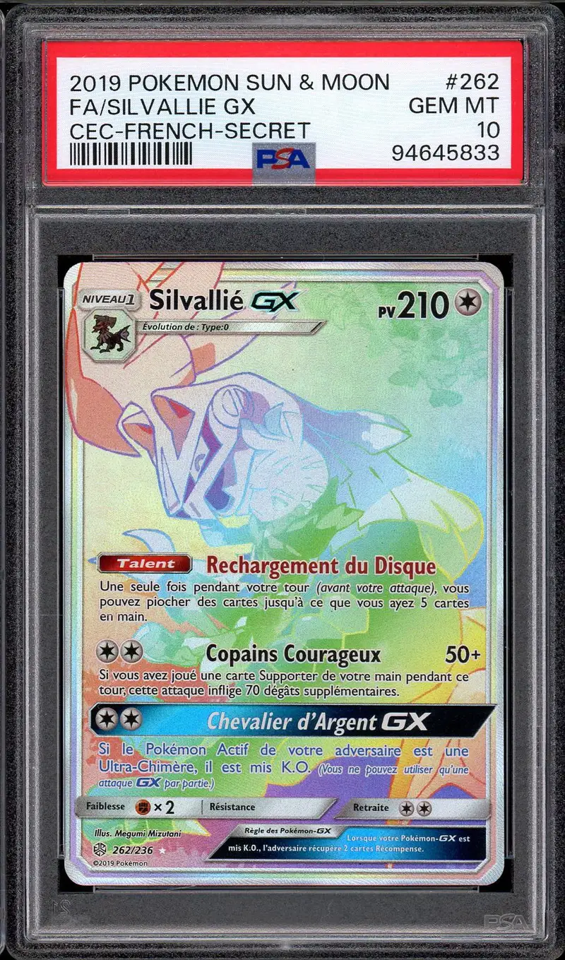 PSA 10 Silvallié Gx Rainbow