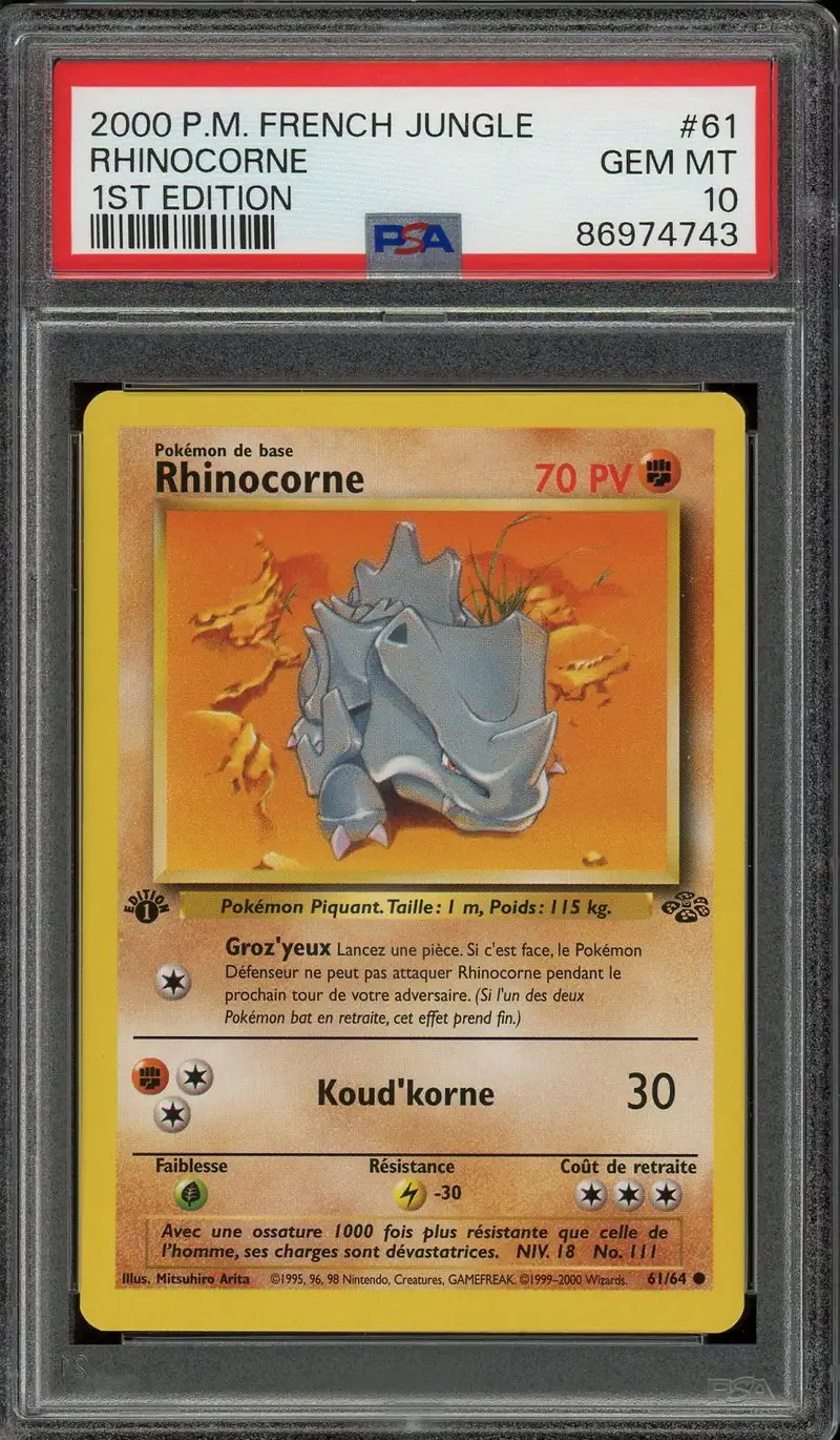 PSA 10 Rhinocorne