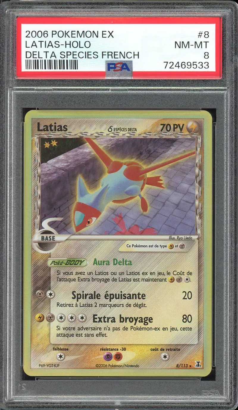 PSA 8 Latias Holo