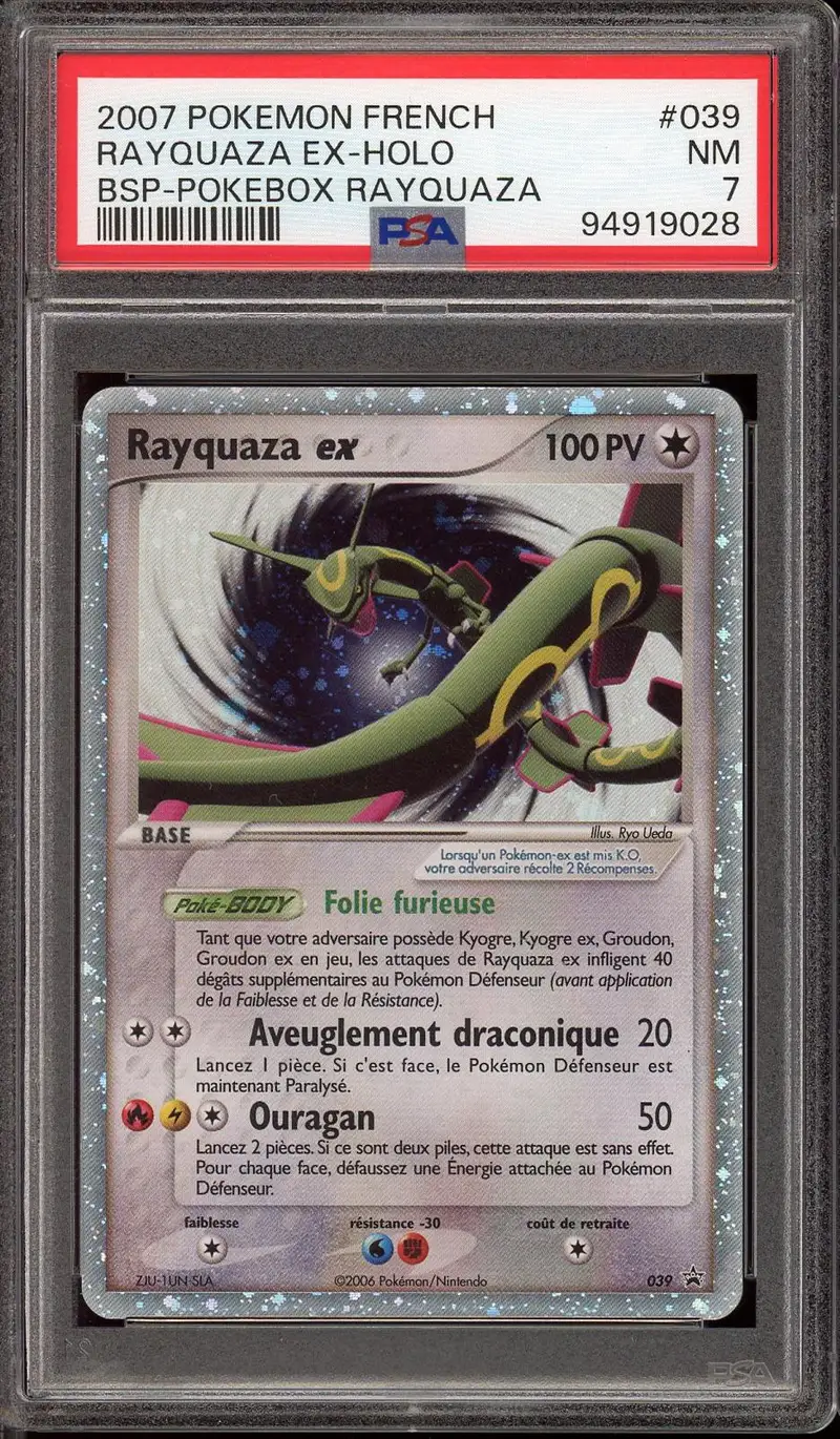 PSA 7 Rayquaza Ex