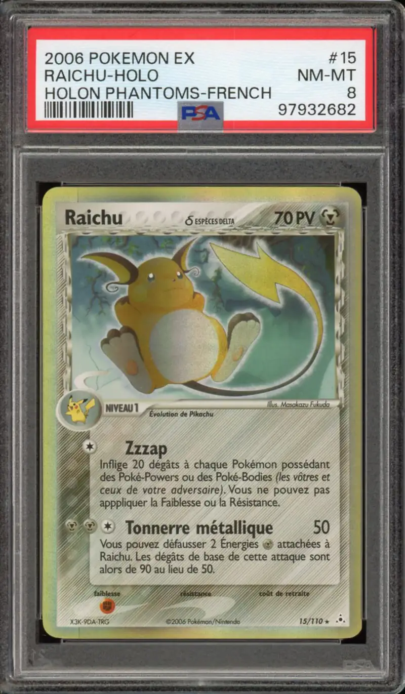 PSA 8 Raichu Holo
