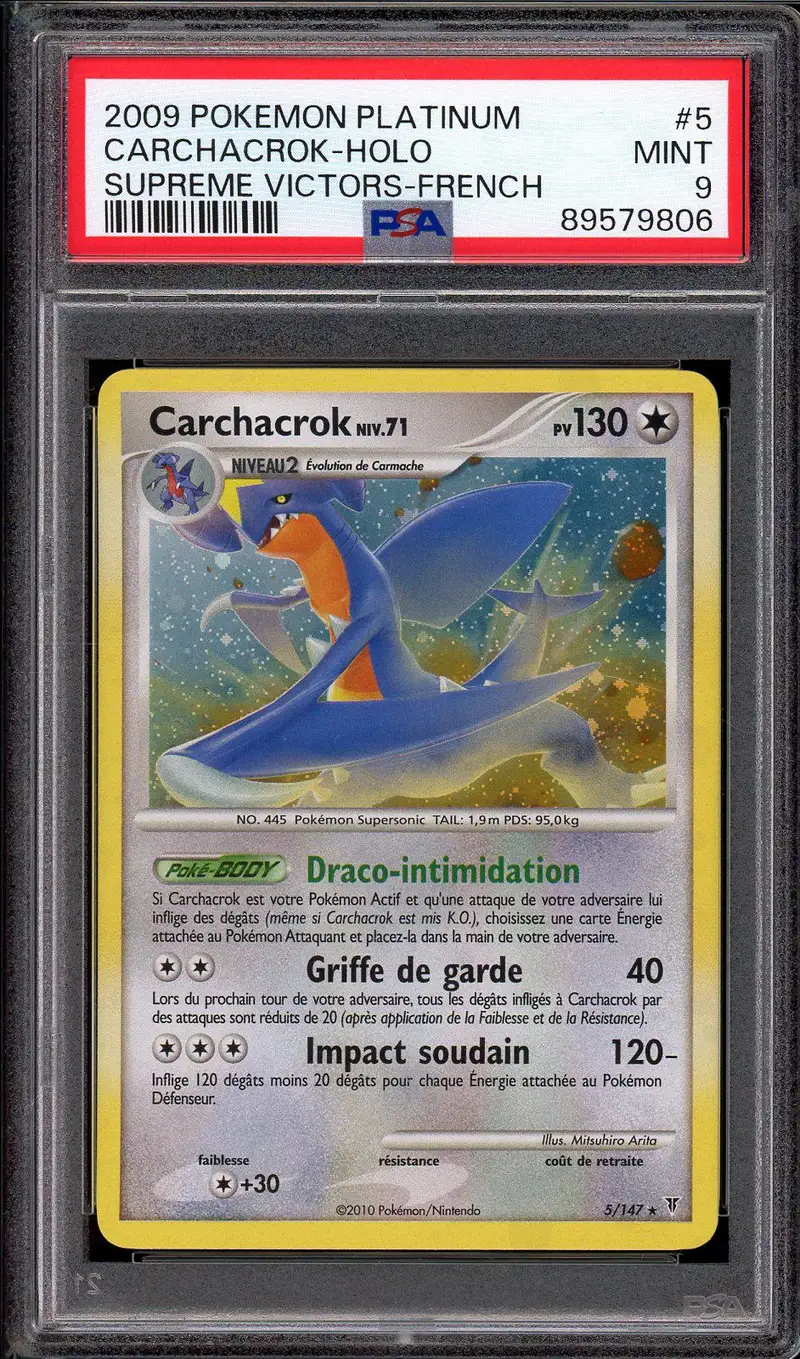 PSA 9 Carchacrok Holo