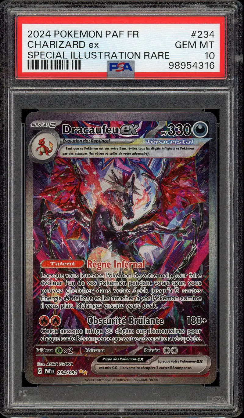 PSA 10 Dracaufeu Ex