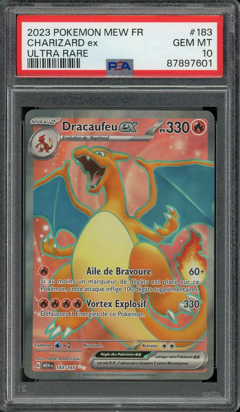 PSA 10 Dracaufeu Ex