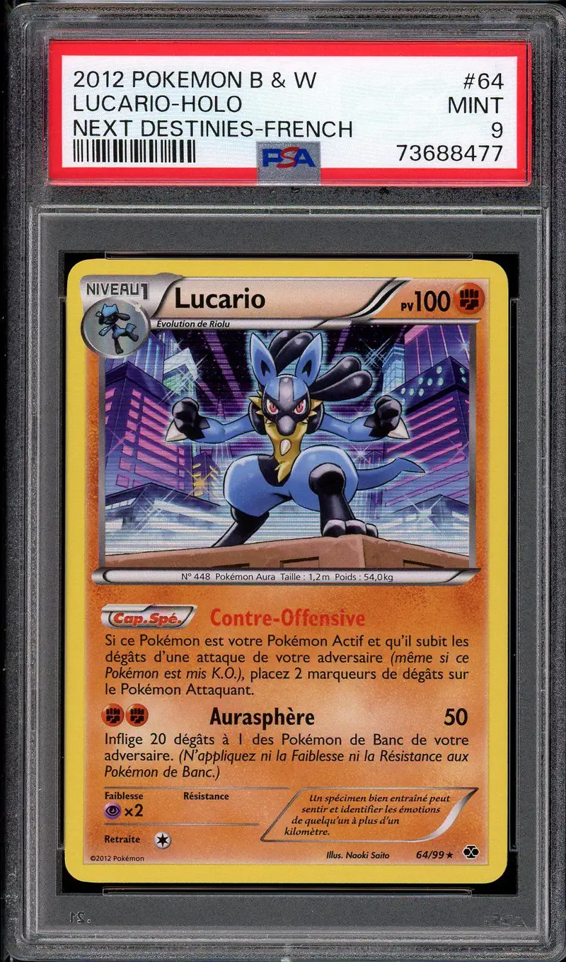 PSA 9 Lucario Holo
