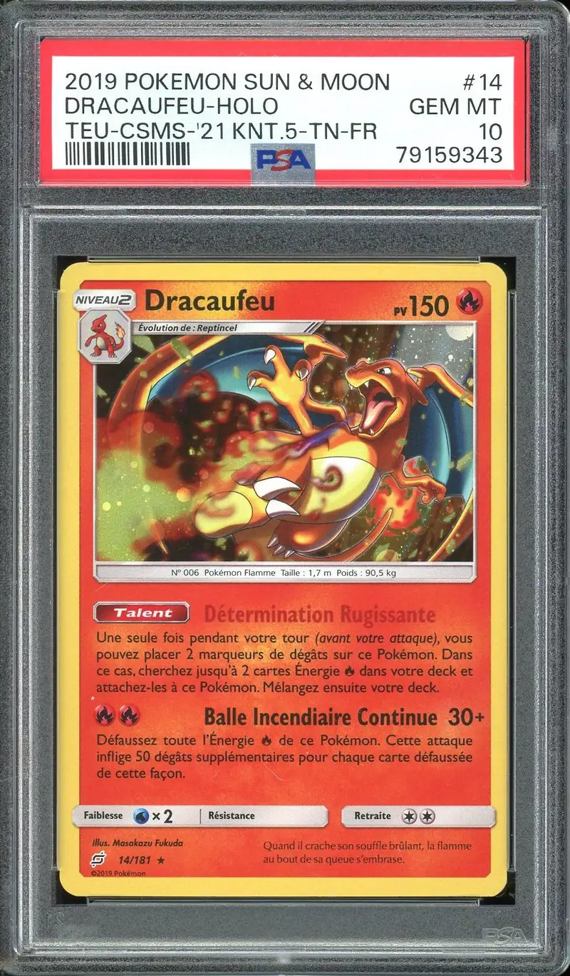 PSA 10 Dracaufeu Holo