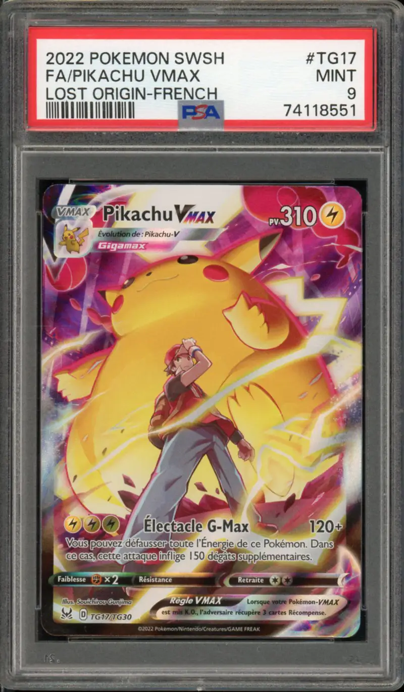 PSA 9 Pikachu VMax