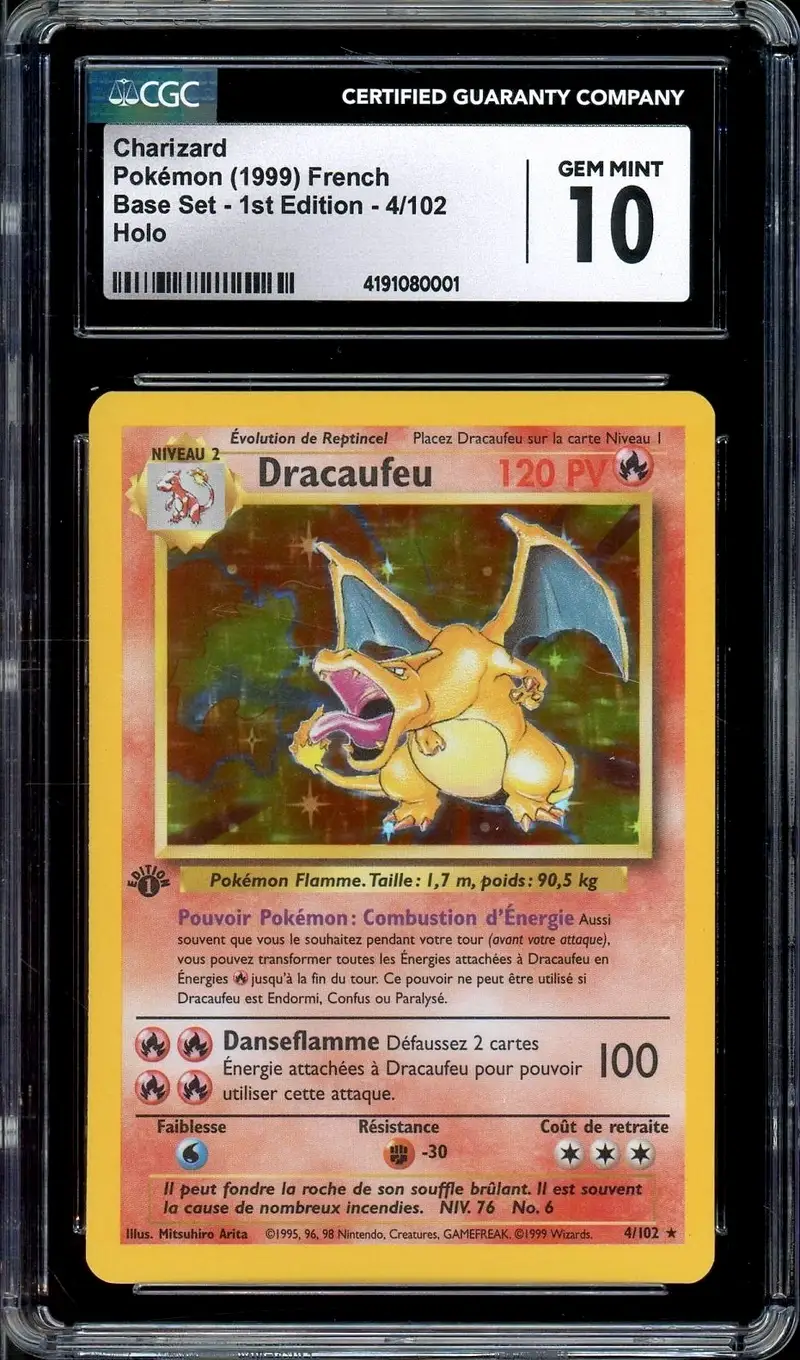 CGC 10 Dracaufeu Holo