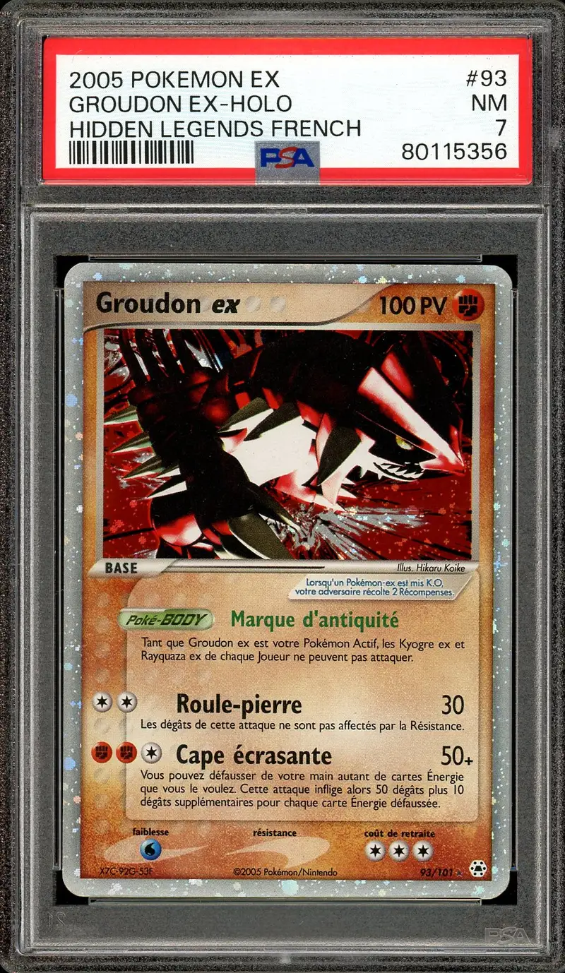 PSA 7 Groudon Ex