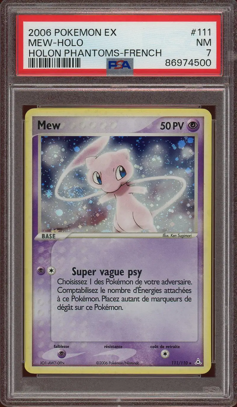 PSA 7 Mew Holo
