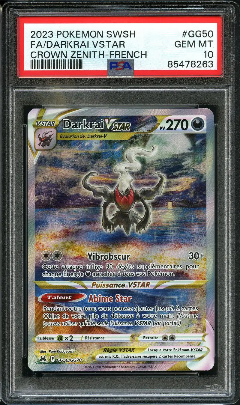 PSA 10 Darkrai VStar