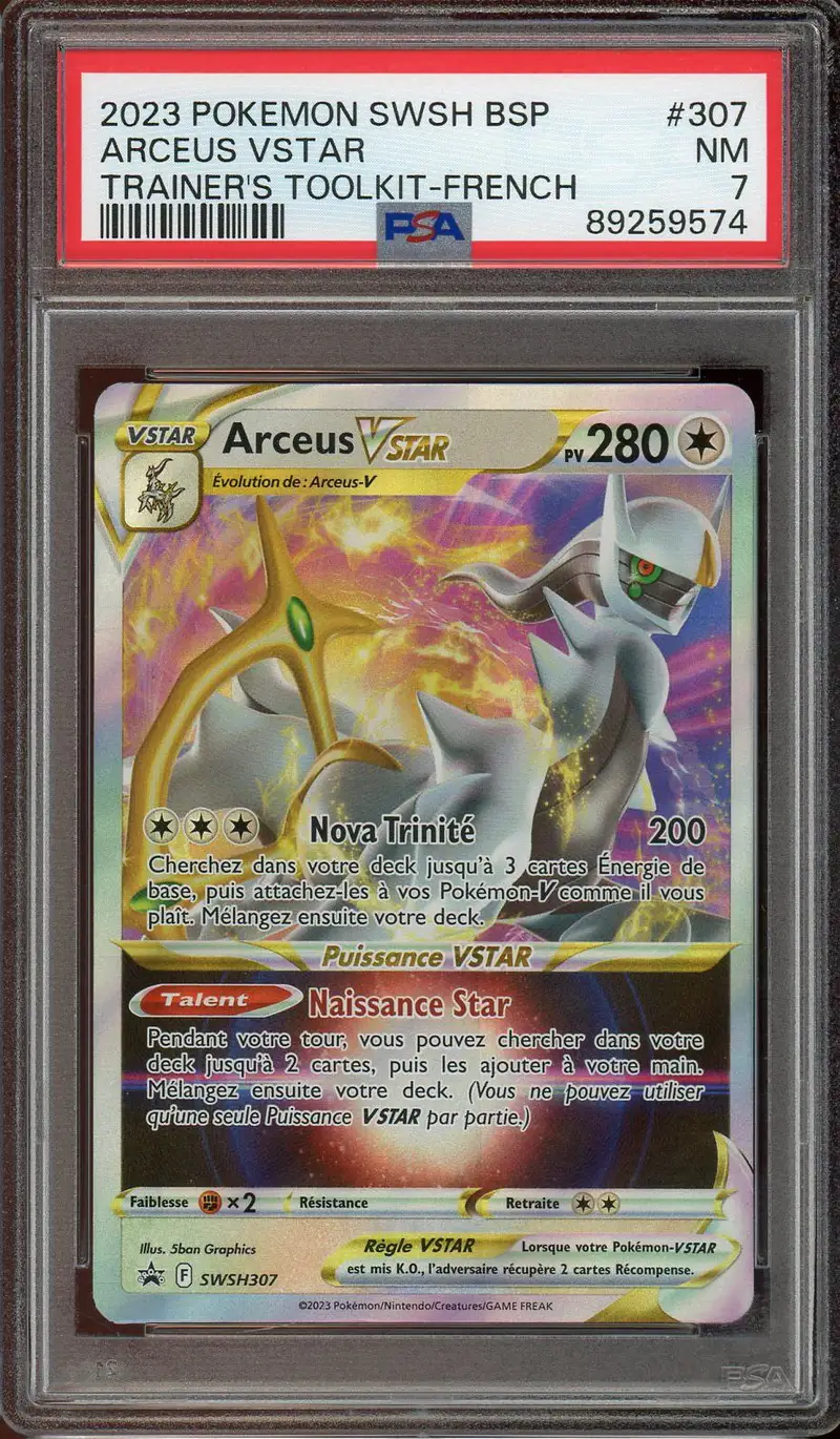 PSA 7 Arceus VStar