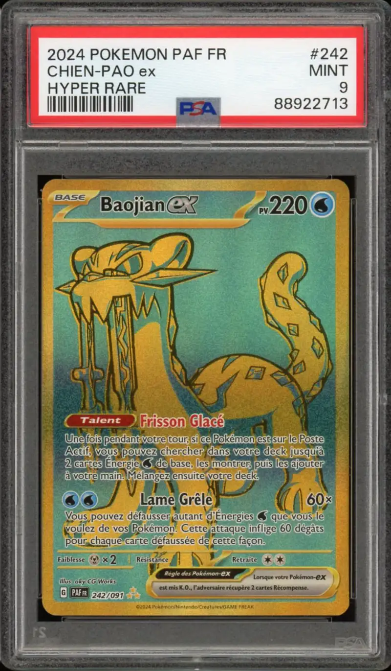 PSA 9 Baojian Ex Gold
